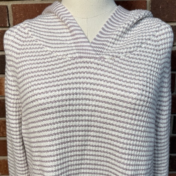 J. Jill Pullover Hooded Split Neck Sweater - Picture 2 of 12